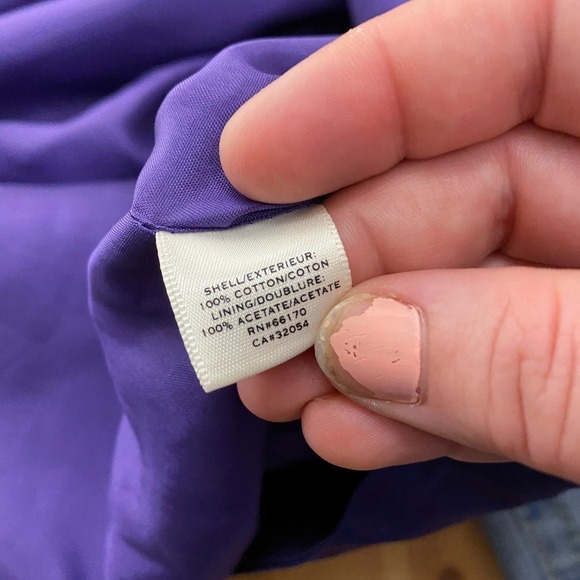 Anthro Moulinette soeurs Purple Strapless Empire Knee Length Dress Size 4 - Picture 5 of 6